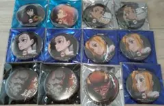 鬼滅の刃 缶バッジ 冨岡義勇 錆兎 まきを 雛鶴 半天狗 上映会 箔押し 上弦