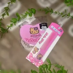 日焼けキティ　ミラー　ハート型ミラー　コーム　クシ　ハローキティ　ギャルキティ