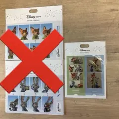 ズートピア　ステッカー　シール　ディズニーストア　フィルム風　証明写真