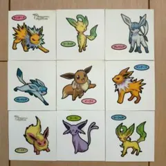 ポケモンデコキャラシール　ブイズ　グレイシア　リーフィア　サンダース