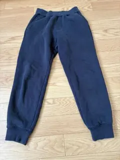 ユニクロ　暖パン　裏ボア　スウェット　ネイビー　130