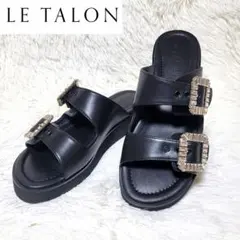 美品❤️ルタロン ビジューバックルWベルトサンダル M