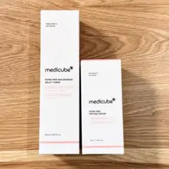 メディキューブ ナイアシンアミドミルキートナー PDRNピンクアンプル セット