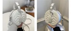 サークル型 2way ショルダーバッグ シンプル