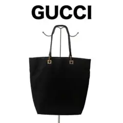 GUCCI グッチ GGキャンバス トートバッグ 黒