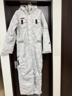 【土日限定価格】ESTIVO ホワイト迷彩 オーバーオール L