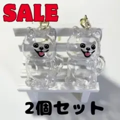 【最安値 】ポメラニアン 毛玉キーホルダー 2点 毛玉玉入れ