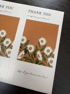 THANK YOU ギフトシール 花柄 130枚セット