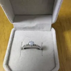 ANNA SUI SILVER925リング ホワイトブルー9号