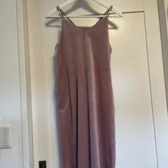 GU ベロア　キャミワンピ 150 ピンク