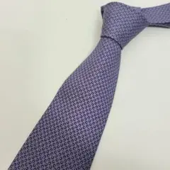 k*o様 極美品✨HERMES エルメス ネクタイ 総柄 パープル ラベンダー
