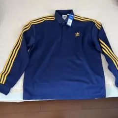 adidas ダークブルー XL ポロシャツ