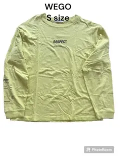 WEGO RESPECTプリント Sサイズ 長袖カットソー