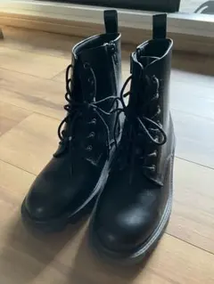 GU 厚底レースアップブーツ 黒　Mサイズ