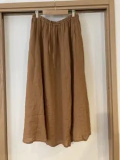 無印良品　麻リネン　ロングスカートのサムネイル