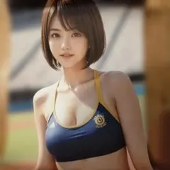 AI美女 ポスター 陸上女子 グラビア