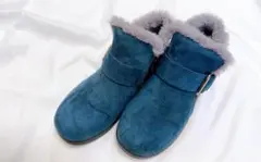 ファー付きスエードブーツ 21.0cm