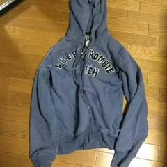 アバクロ メンズパーカー サイズL ネイビー