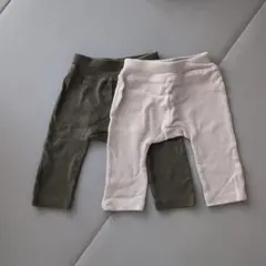 ベビーレギンス 無地　2色セット