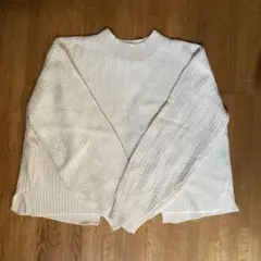 ニット セーター 背中デザイン earth music&ecology