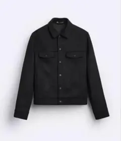 フェイクスエードジャケット ブラック