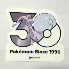 ポケモン 韓国限定 ポケモンストア30周年ロゴステッカー シール