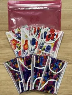 ❁︎蜷川実花❁︎花柄カラーマスク 不織布 8枚 - メルカリ