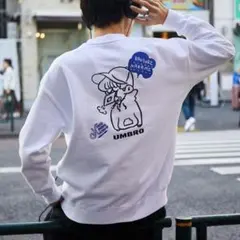 カオヨリナカミ×フリークスストア/ダブルロゴ クルーネックスウェット