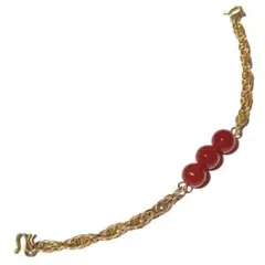 羽織紐　レディース　瑪瑙　メノウ　天然石　チェーン　レトロ　着物用