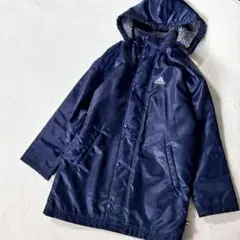 ★ラスト一点★ アディダス　裏ボア　ネイビー　ベンチコート　160