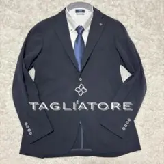 タリアトーレ 現行タグ ウール ジャケット ダークネイビー ブートニエール付き
