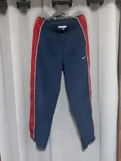 NIKE バスケ用スナップパンツ XL ネイビー/レッド