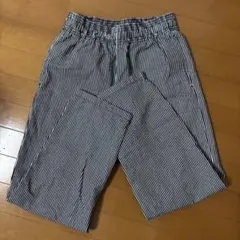 GU シェフパンツ　ストライプ