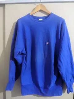 Champion Reverse Weave 90s XL 青　無地