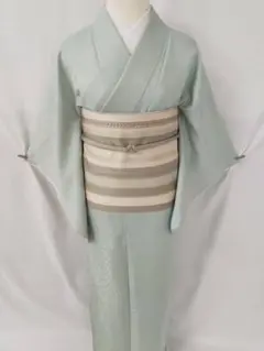 【お茶席用に】★★新品未使用　洗える紋意匠色無地(ポリ100%)Mサイズ★★