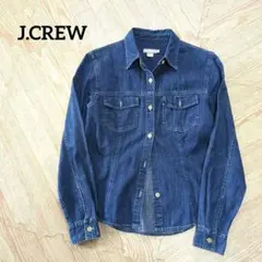 J.CREW 　ジェイクルー　デニムシャツ　襟付き　長袖　Sサイズ　レディース