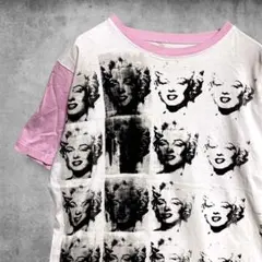 TENNKAI ART LAB モンロー 手描きフロントアートTシャツ M TENNKAI ART LAB モンロー 手描きフロントアートTシャツ M - メルカリ
