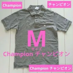 Champion チャンピオン グレー ポロシャツ Mサイズ
