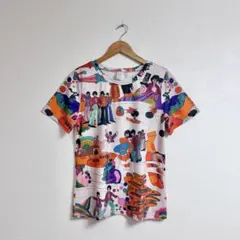 THE BEATLES イエローサブマリン 総柄 プリント Tシャツ