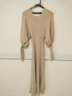 ラグナムーン　ボレロスリーブニットワンピース