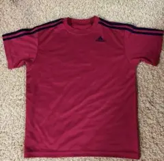 adidas 赤 ストライプ Tシャツ２枚　y2k