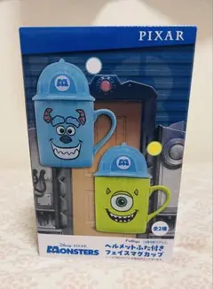 新品 ピクサー モンスターズインク ヘルメットふた付き マグカップ マイク