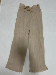 Riche glamour ベージュ ワイドパンツ M