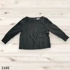 OPAQUE.CLIP オペークドットクリップ　ブラウス　ブラック 2165