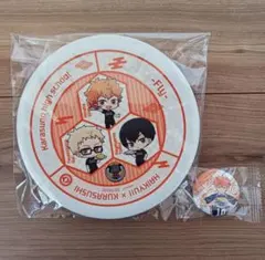 ハイキュー!!お皿 缶バッジ くら寿司