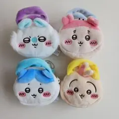 キャラクターぬいぐるみポーチ4個セット