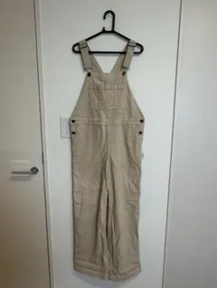 ベージュオーバーオール