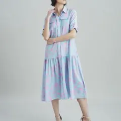 【タグ付き✨】グレースコンチネンタル シェルモチーフ シャツワンピース 23SS