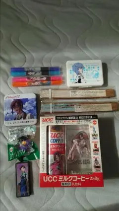 エヴァンゲリオングッズセット売り UCC ミルクコーヒー フィギュア付き　他