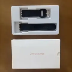 Apple Watch用 レザー調バンド ブラック
